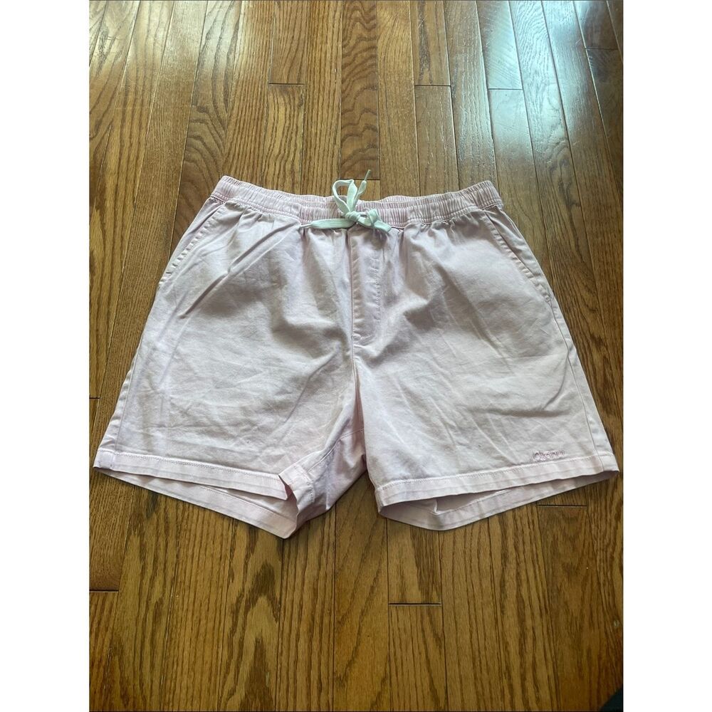 Okanui Pink Drawstring Chino Shorts Women’s Sz Large